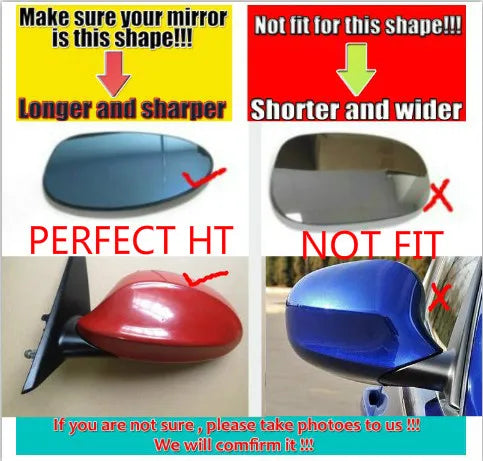 Carbon Fiber  Rear Mirror Covers for selected BMW Model