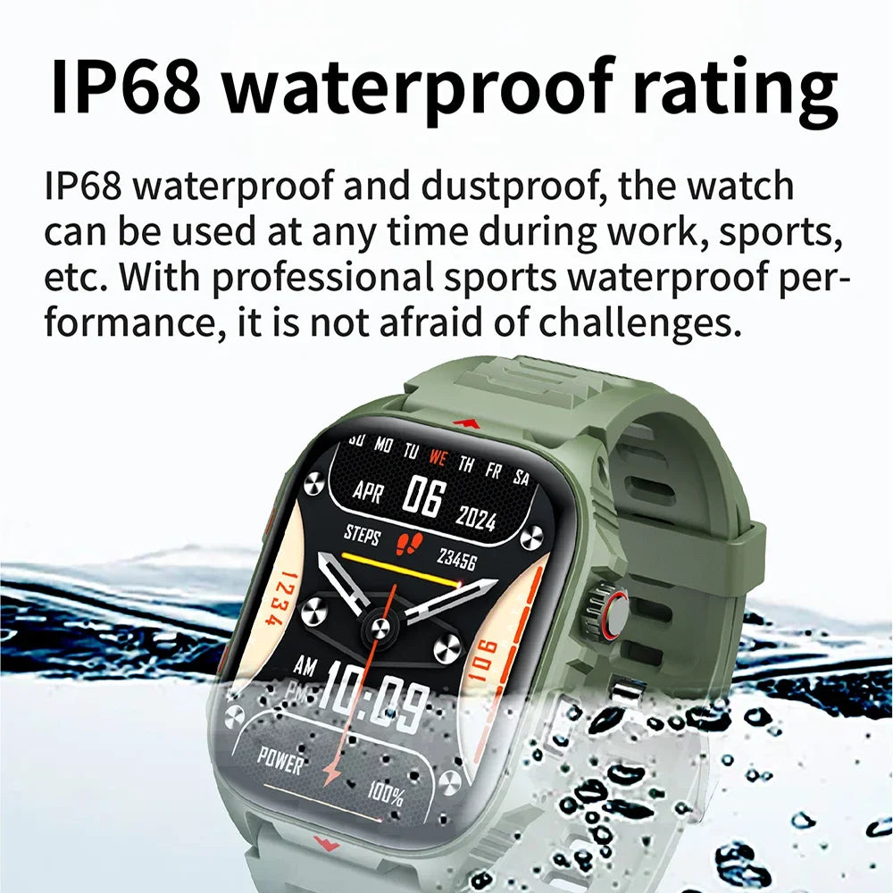 2026 Bluetooth Smart Watch | HD Touchscreen | Heart Rate & Fitness Tracker | Call Function | Android & iPhone
