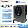 Aninerel Hybrid Solar Inverter 2KW/4.2KW/6.2KW | Pure Sine Wave | MPPT | WiFi | 12V/24V/48V