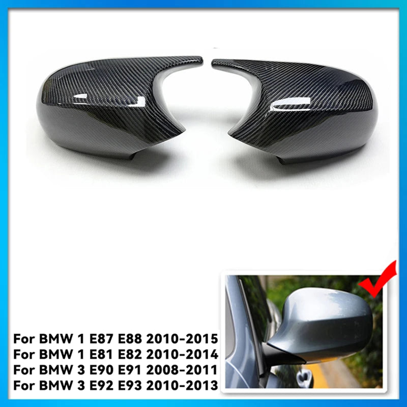 Carbon Fiber  Rear Mirror Covers for selected BMW Model