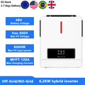 Hybrid Solar Inverter 6.2KW 48V MPPT Pure Sine Wave Off-Grid & On-Grid Charger | 220V-240V