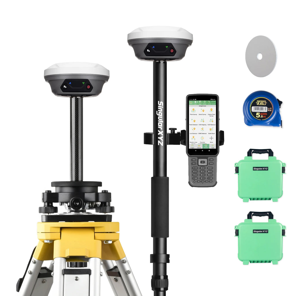 SingularXYZ E1 Lite Portable GNSS RTK Base & Rover Receiver – 1 cm Accuracy