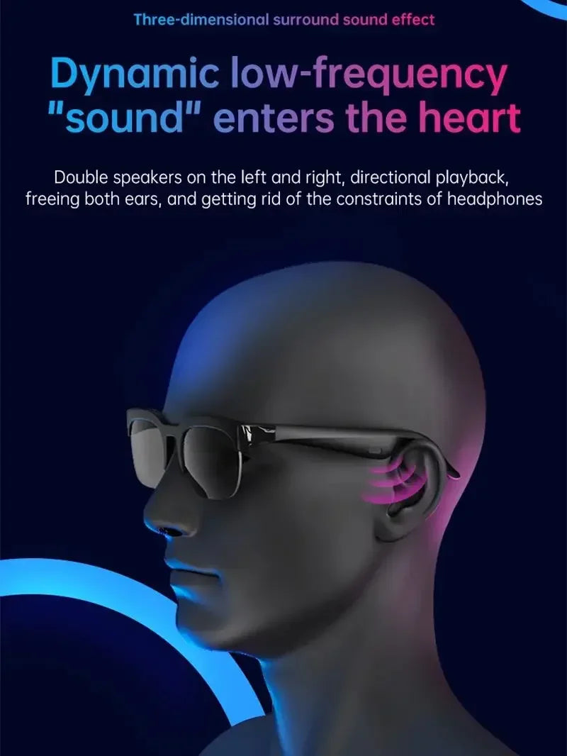 Lenovo Smart Glasses 2026 New AI Translation Bluetooth Conversation Recording Listening To Music Men Women Smart Sunglasses