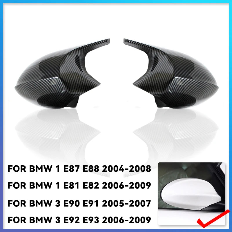 Carbon Fiber  Rear Mirror Covers for selected BMW Model