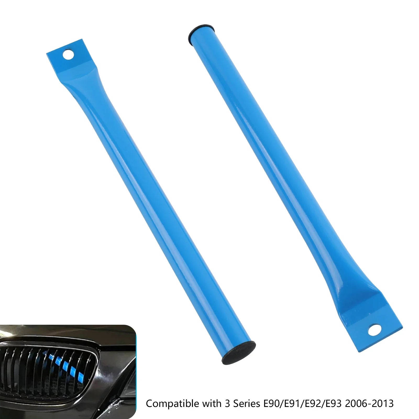 Blue Front Grille Kidney Braces V Brace Bars For BMW E- Series