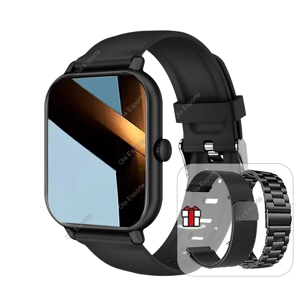 2025 Bluetooth Smart Watch | HD Touchscreen | Heart Rate, SpO₂ & Sleep Monitor | IP68 Waterproof | Android & iPhone