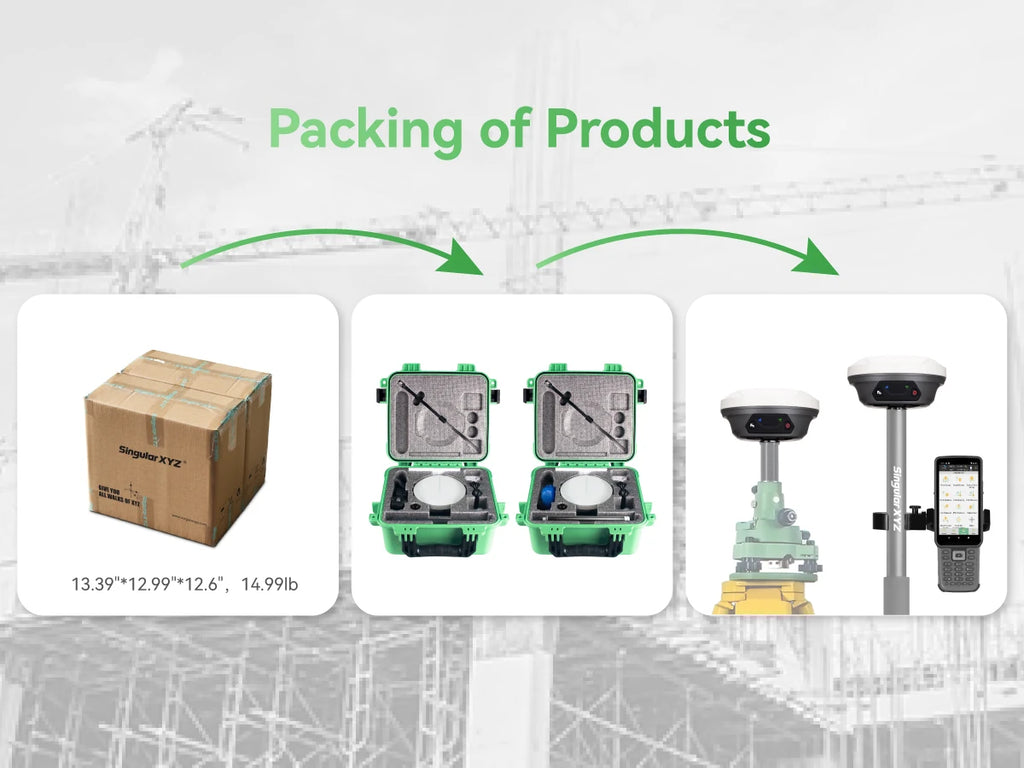 SingularXYZ E1 Lite GNSS RTK Base Station for Professional Land Surveying