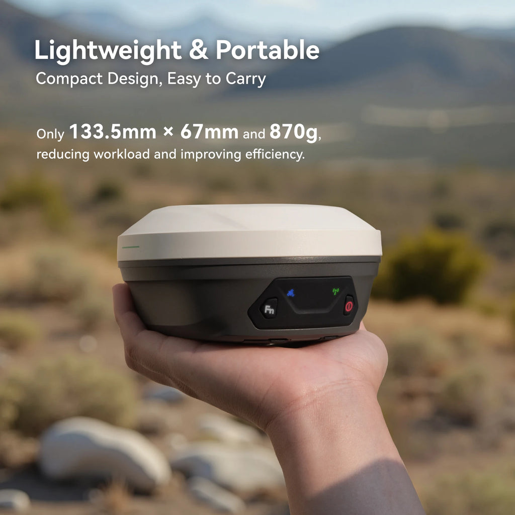 SingularXYZ E1 Lite GNSS RTK Base Station for Professional Land Surveying