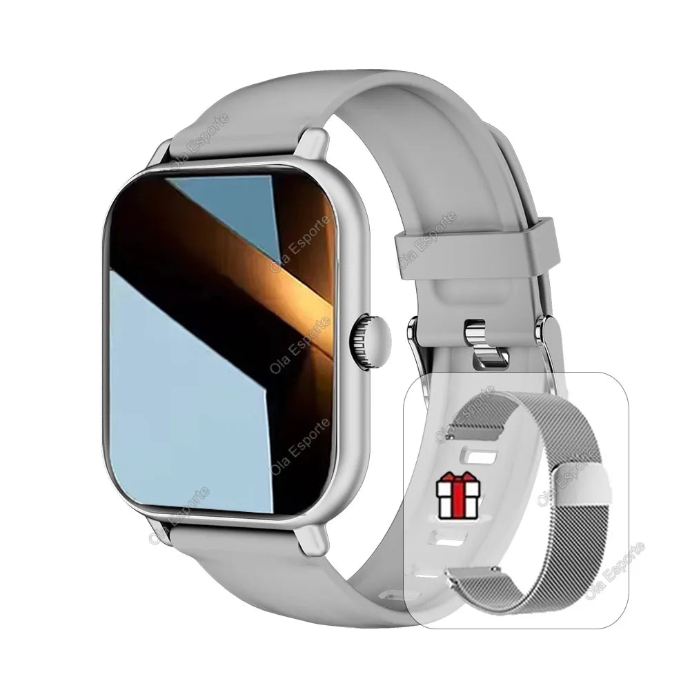 2025 Bluetooth Smart Watch | HD Touchscreen | Heart Rate, SpO₂ & Sleep Monitor | IP68 Waterproof | Android & iPhone